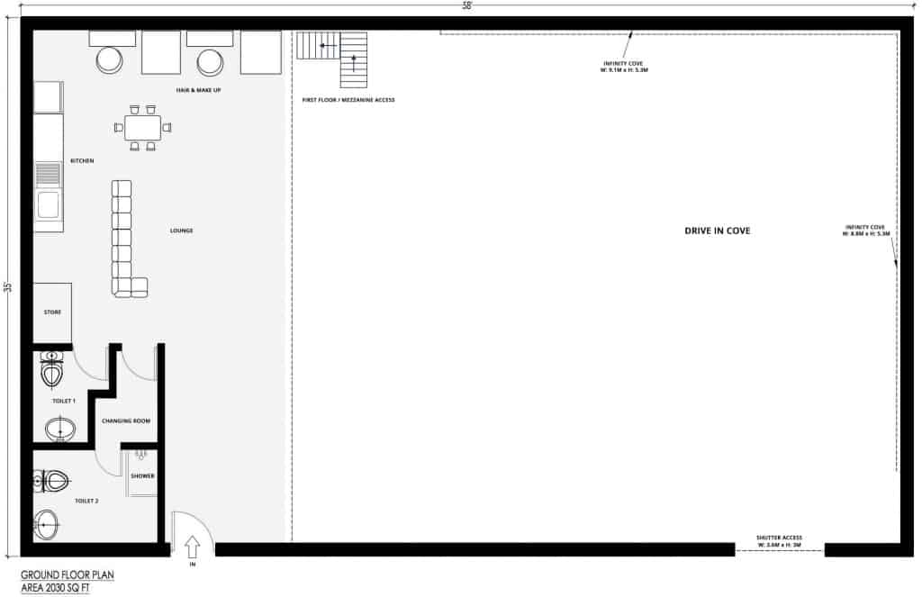 Cineview Studios - Floor Plan