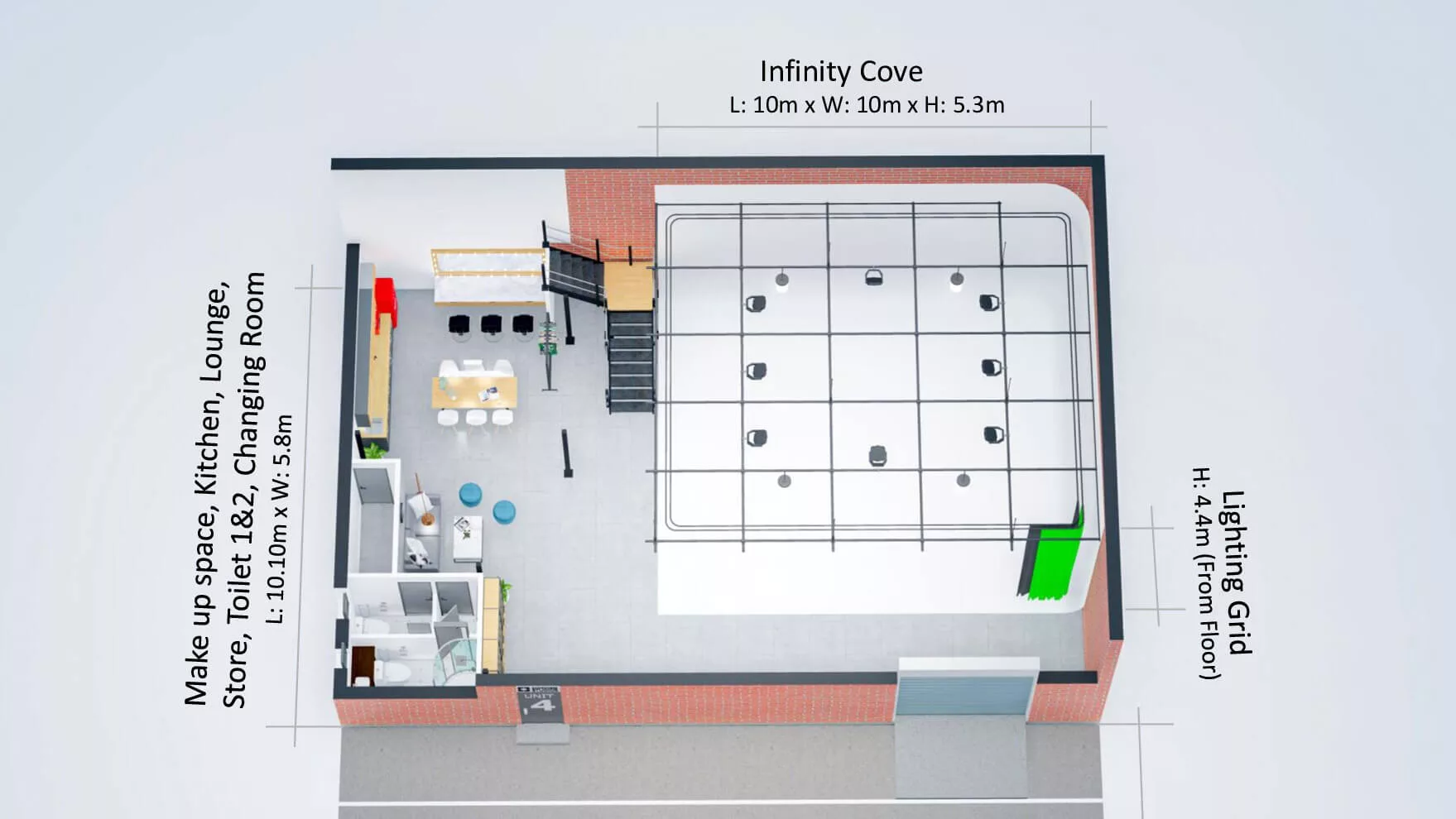 Cineview Studios - Studio Hire London Floor Plan