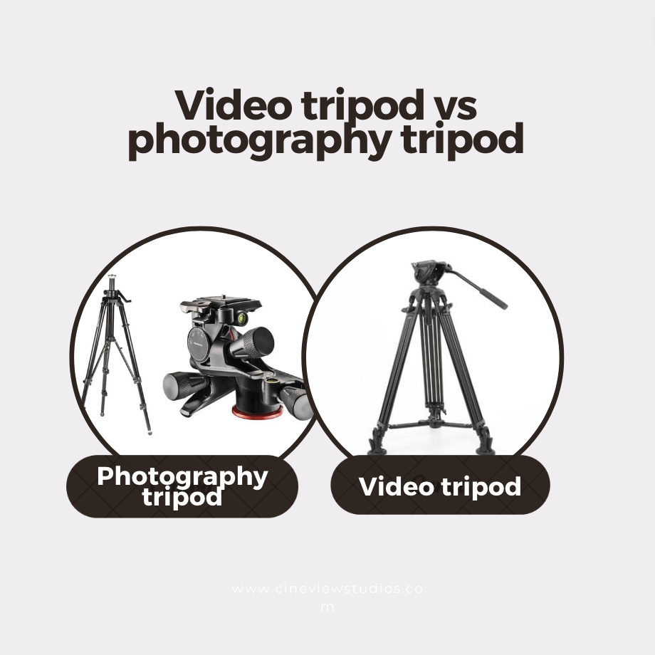 What Should a Photography Studio Have - 5 Essential Features Every Photography Studio Must Have - Cineview Studios 4 video tripod or photography tripod