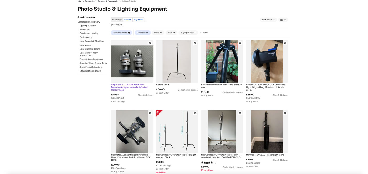 Buy Used Photography Studio From Ebay