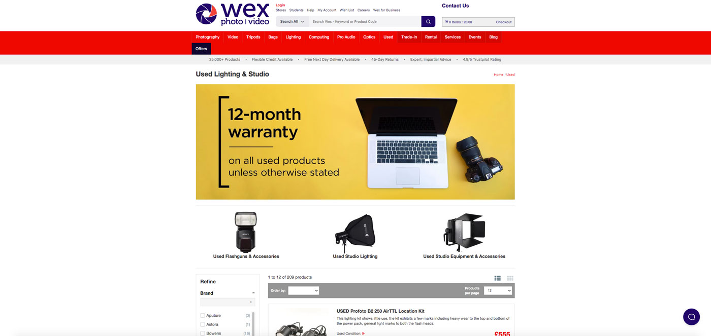 Wex Used Photography Equipment