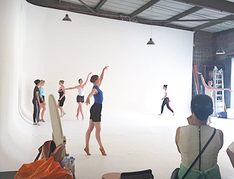 Photo & Film Studio Hire London | Cineview Studios | Best All White Studio Space, Hire White Infinity Cove Studio – London – UK Dance production on the cove at Cineview Studios, Greenwich, London.