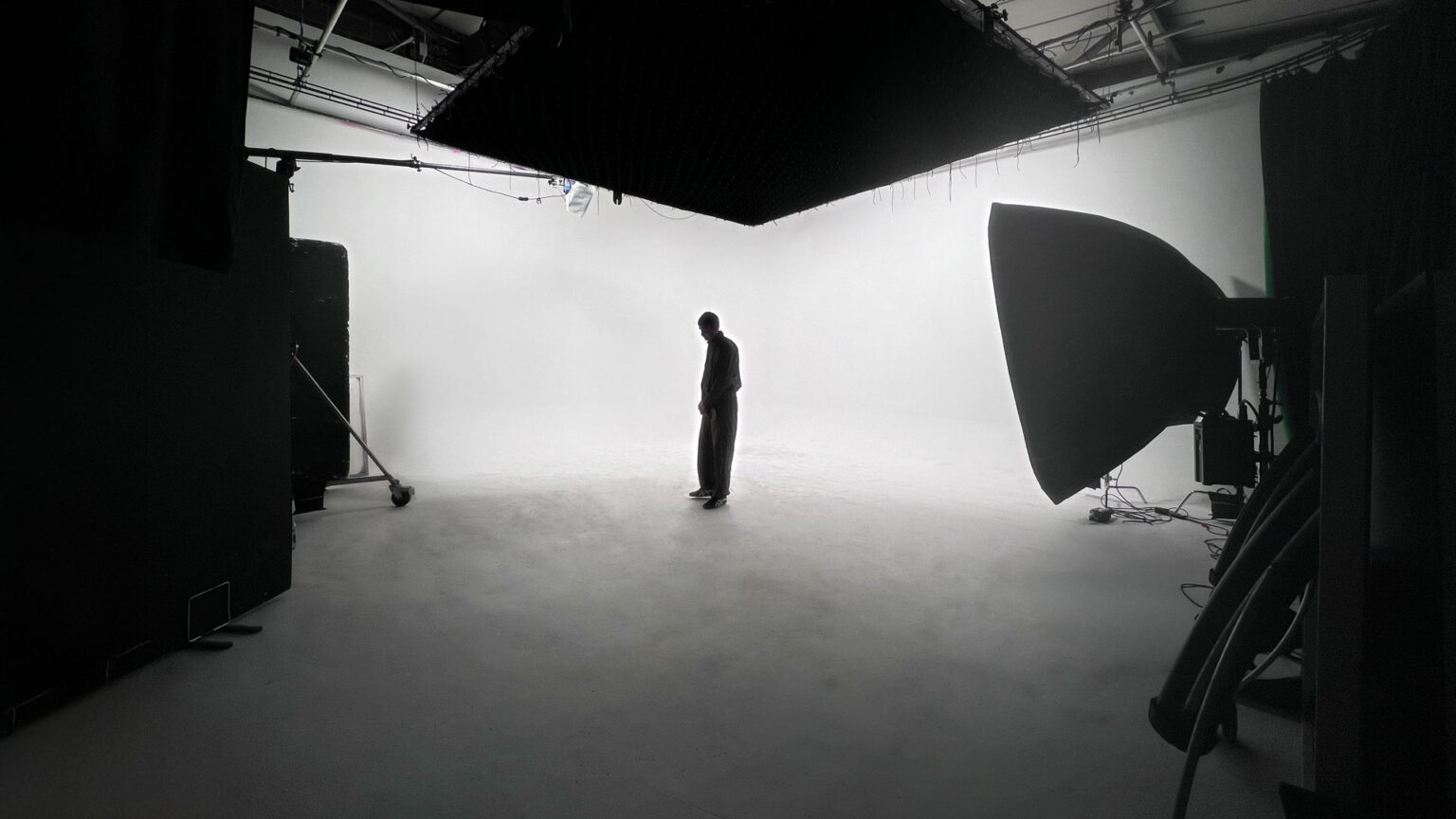 film studio hire with lighting and grid
