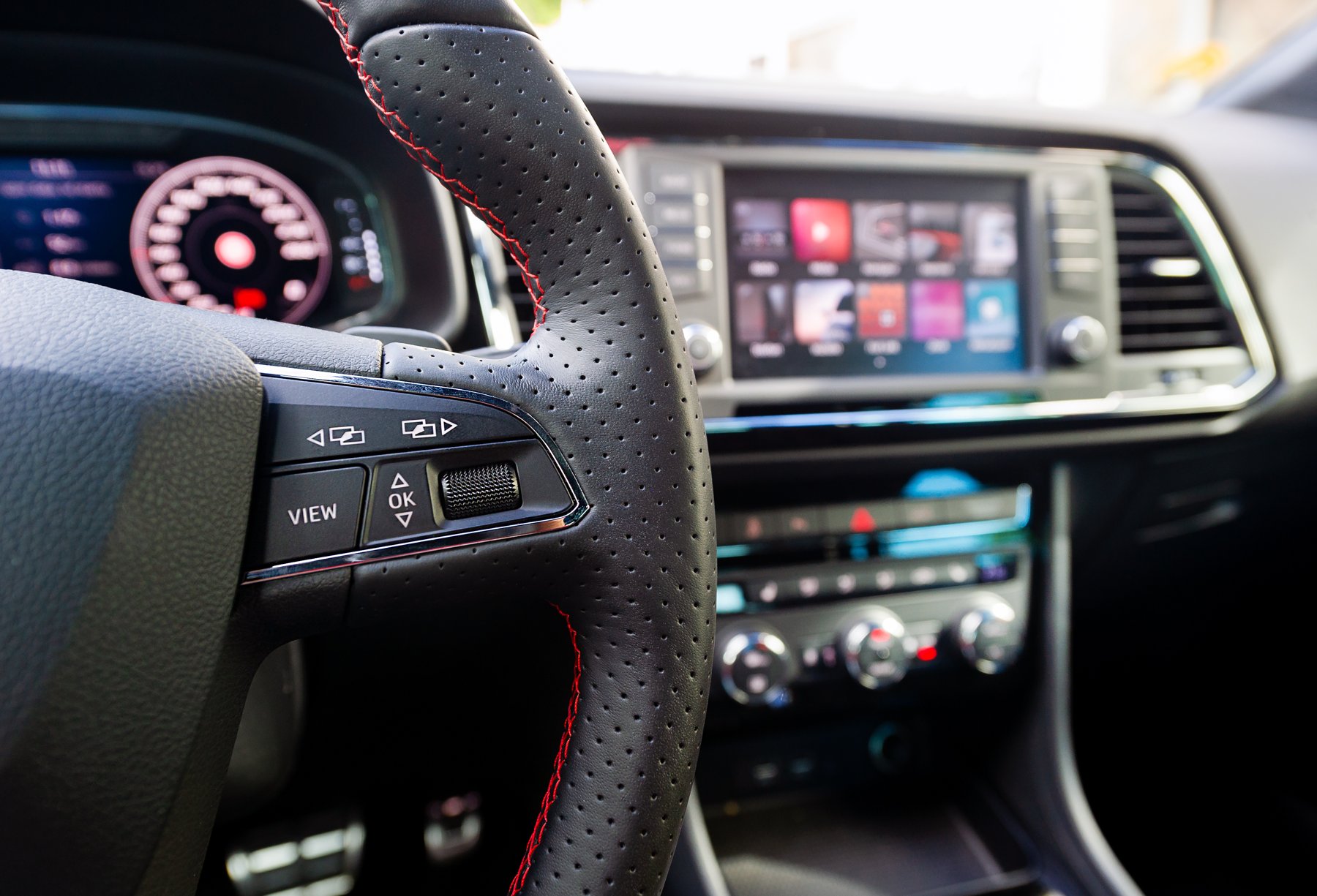 Multifunction steering-wheel controls