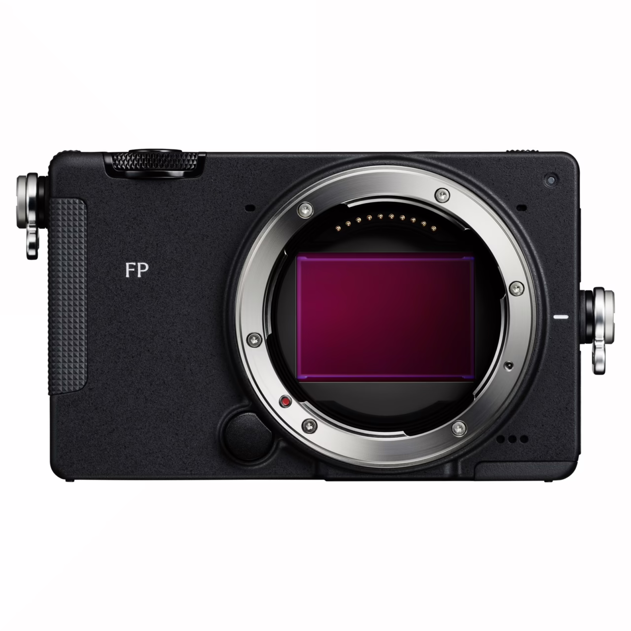 Front view of the Sigma FP2 full-frame camera body and exposed L-mount