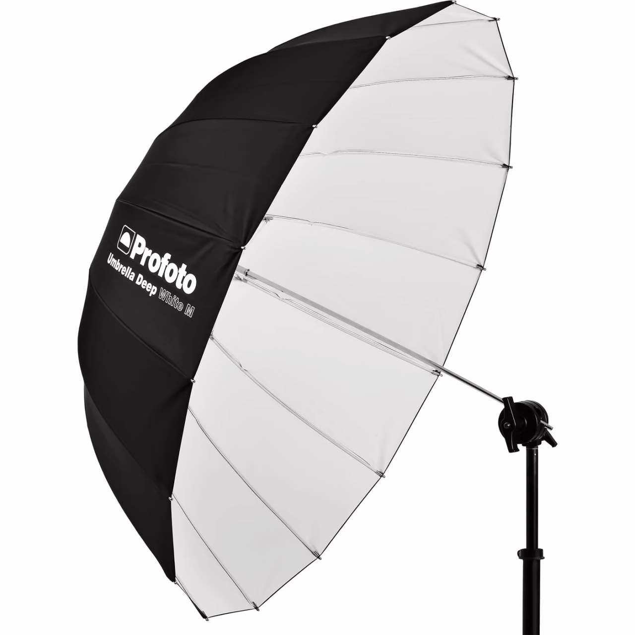 Profoto Deep White Medium Umbrella available for studio equipment hire at Cineview Studios London