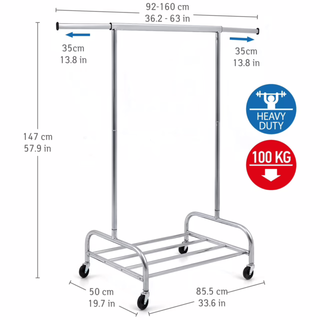 Heavy duty rails