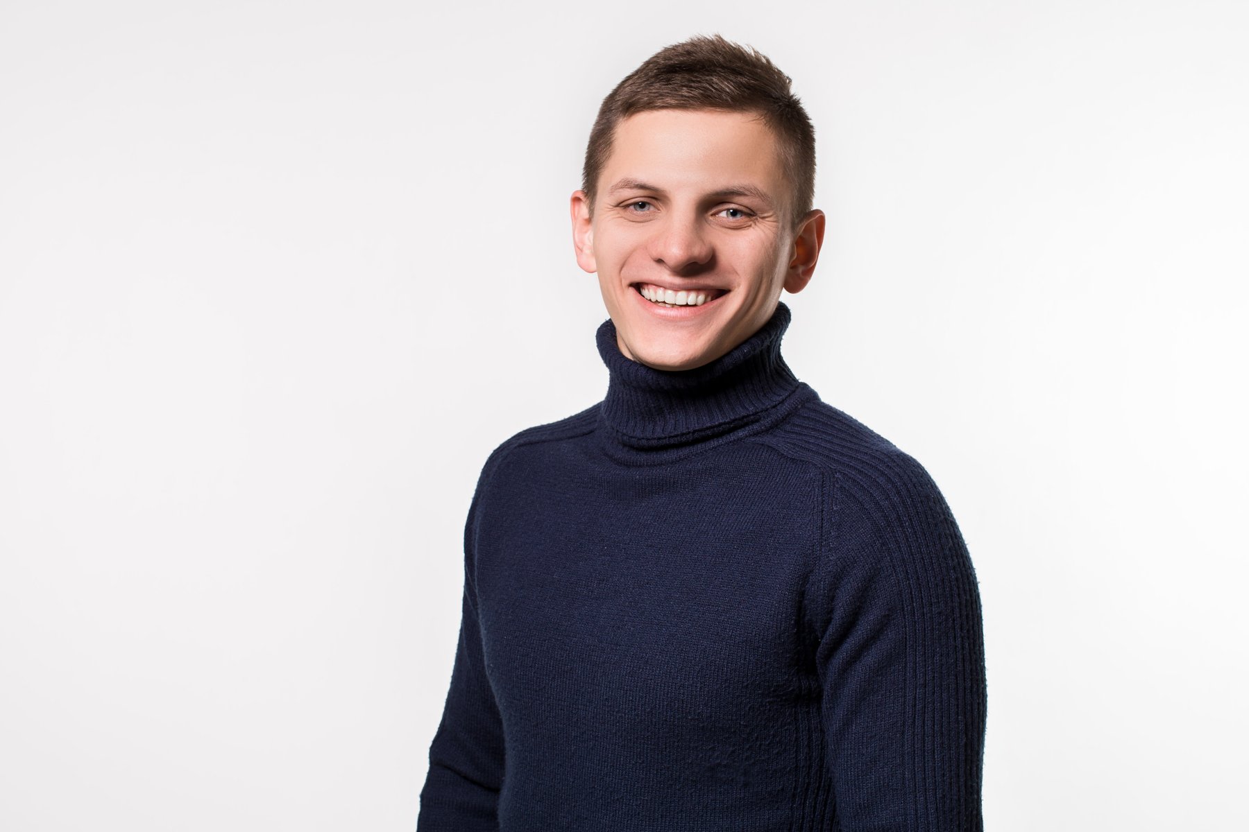 Cast portrait on a neutral studio background