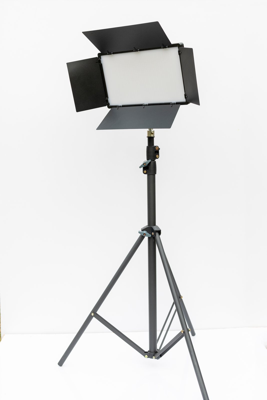 LED lighting panel mounted on a stand