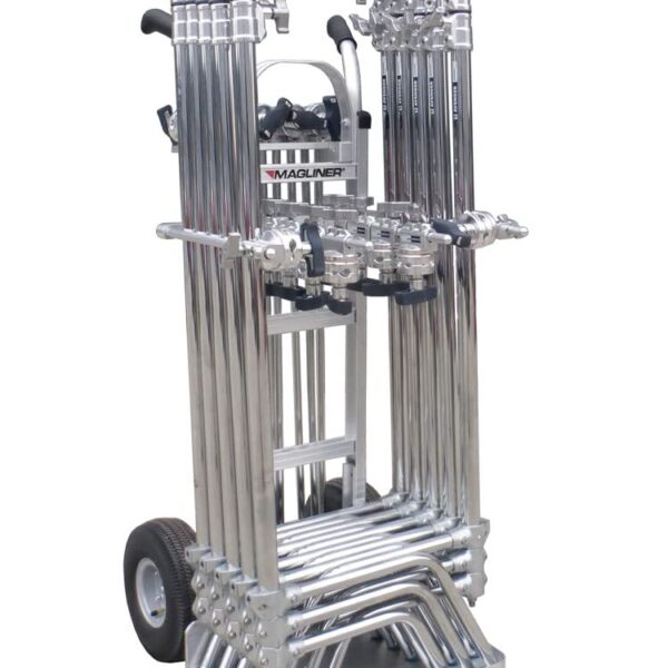 Magliner Hand Cart Kit with 10 C-Stands, Arms & 10 Knuckles available for studio equipment hire at Cineview Studios London